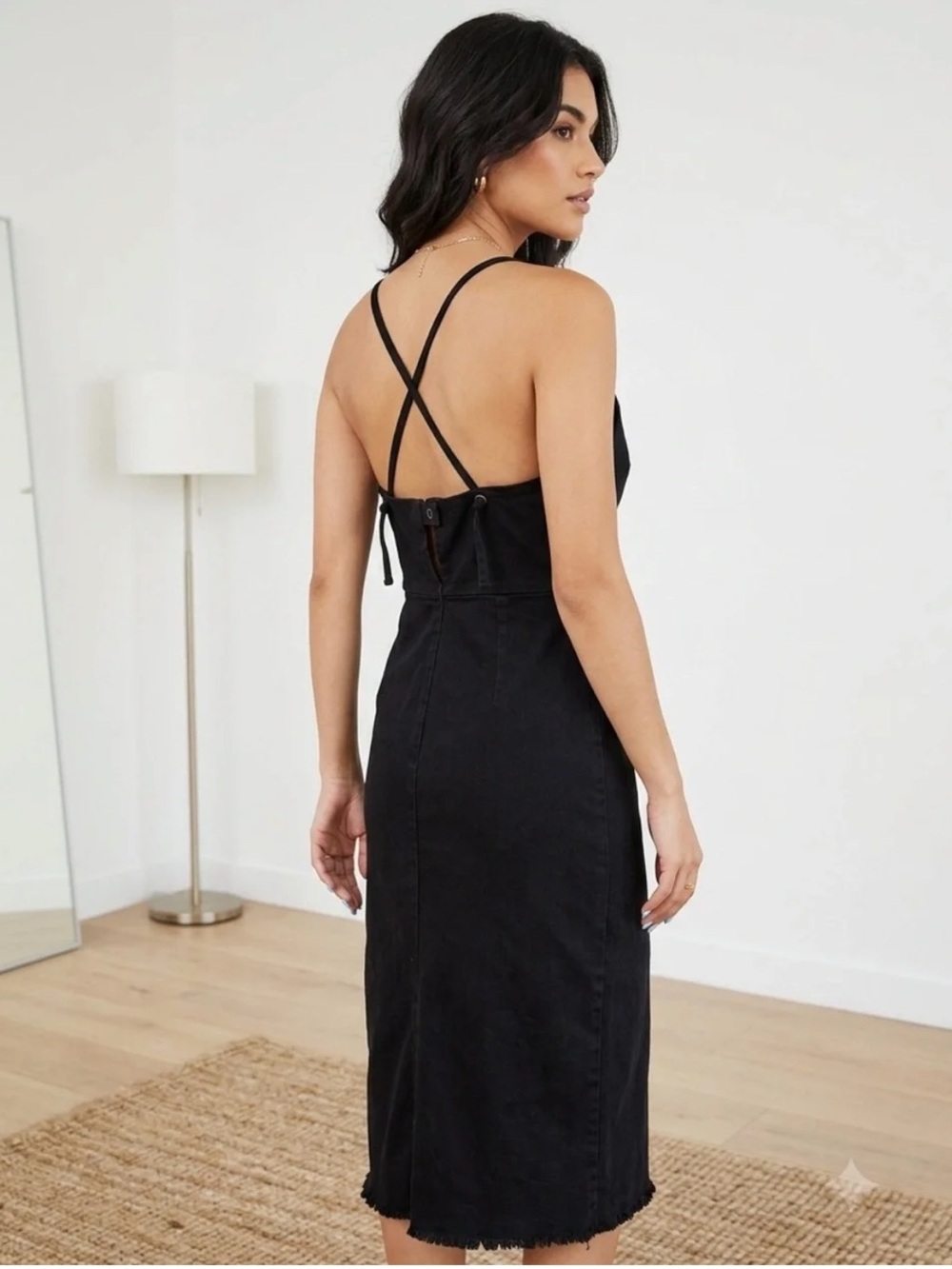 Lacusa Denim Midi Dress